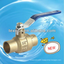 Solder brass fully welded ball valves with lead free (sweat*sweat)